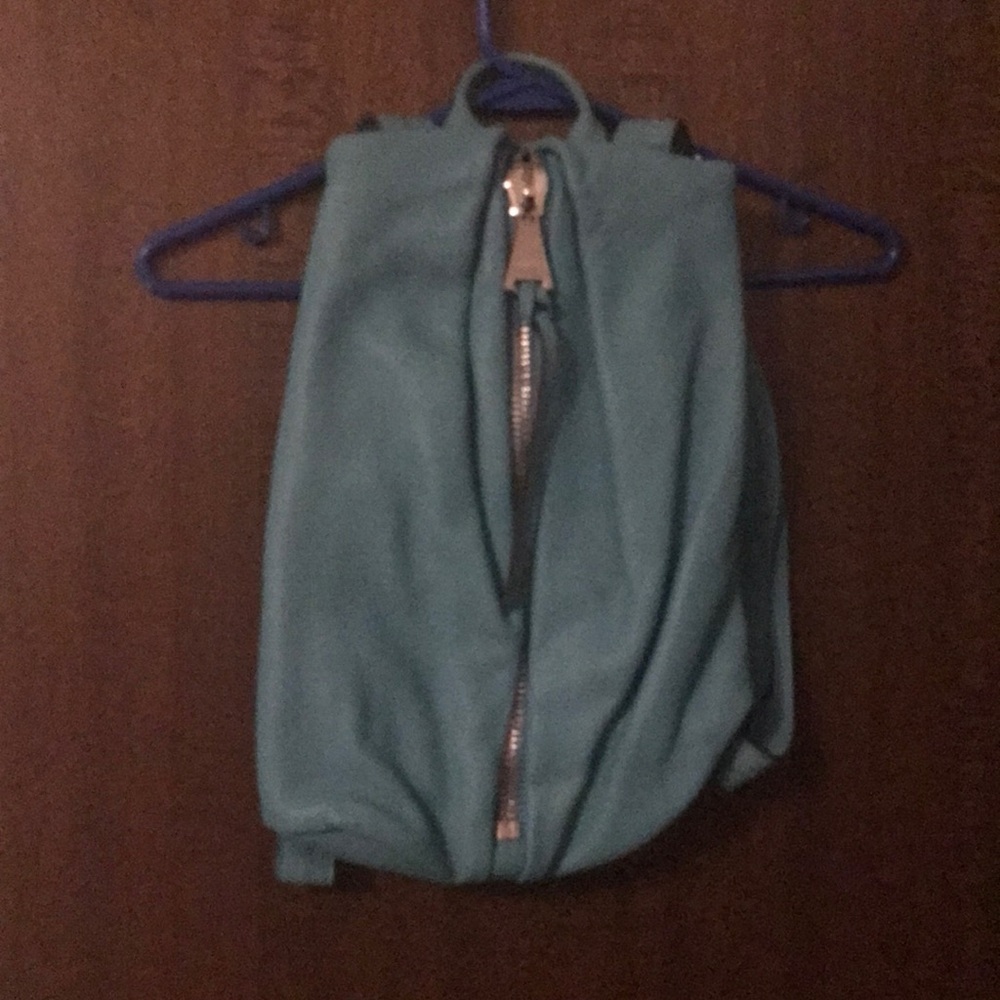 Aimee Kestenberg Teal Backpack with Zipper Closure
